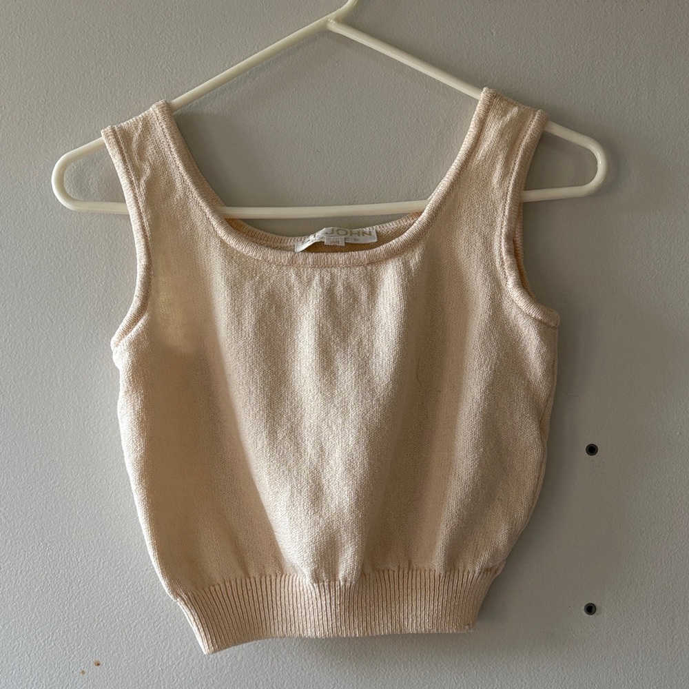 St John Cropped Sweater Tank